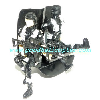 ATTOP-TOYS-YD-911-YD-911C helicopter parts machine gunner + Pilot + Aircraft seat (set)